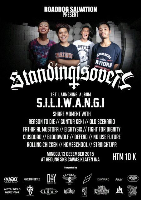 Launching album <a href="/StandingIsOver/">Standing Is Over HC</a> "S.I.L.I.W.A.N.G.I" | @REASONTODIE_YK <a href="/ES86_official/">EIGHTYSIX HARDCORE</a> etc. | 13 Des | SKB Cawas