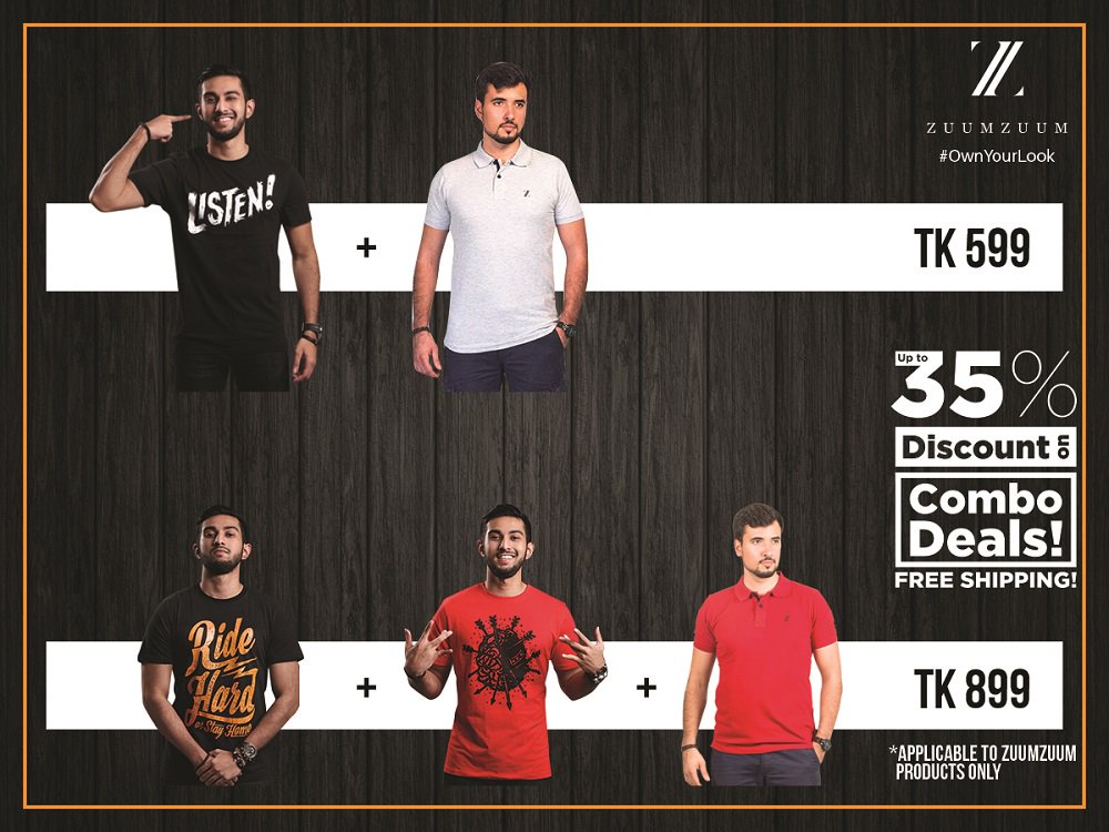ZuumZM's tweet photo. Upto 35% Discount on Combo Deals! FREE delivery on all orders! Call 019-7886-7886 to order!  #ZuumZuum #OwnYourLook https://t.co/PC7jw8z236