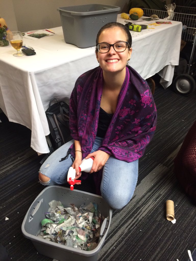 JenLFisch's tweet photo. Nothing more fun than watching the @RyersonU community be engaged in composting! #compost @RyesHomeGrown #MicrobeHub https://t.co/j2LIDiVXpn