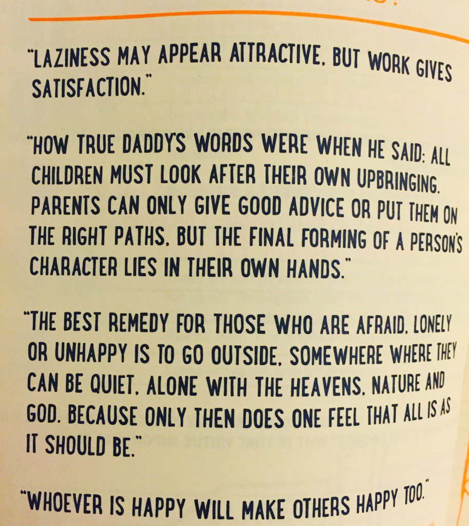LizMLivingston's tweet photo. Quotes from Anne Frank at the age of 13. Definitely need to read again... @chipmagner https://t.co/pASwNJPaYt
