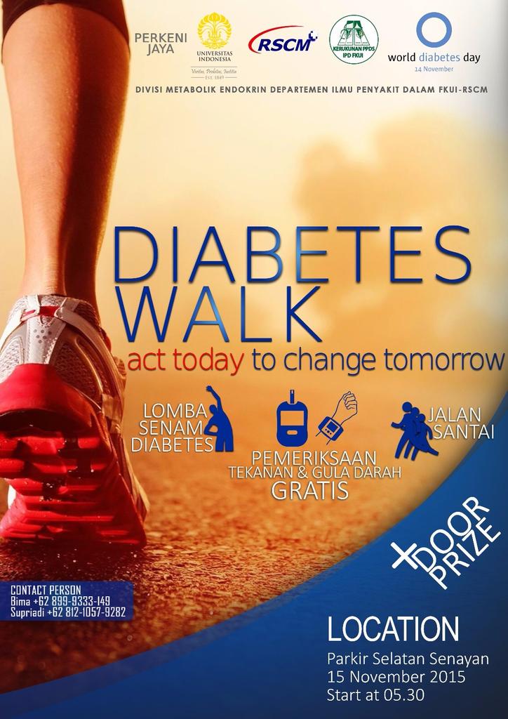 IDBerlari's tweet photo. Ayo ramaikan #JakartaDiabetesWalk 15-Nov, juga bakal digelar cek kesehatan, lomba senam dan jalan sehat https://t.co/mvPPokUW6g