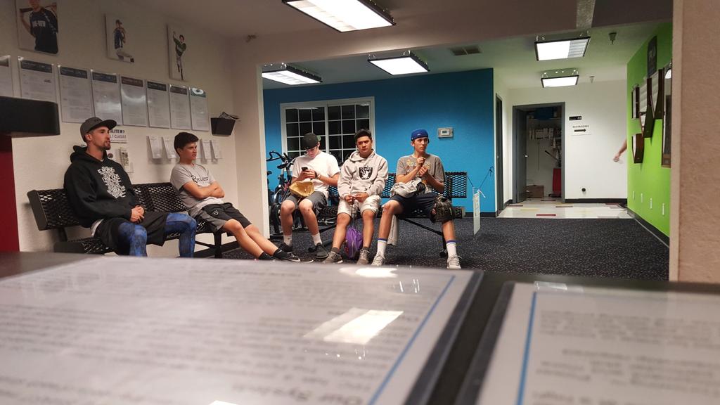 TPCbaseball's tweet photo. Late night for Power Throwers sticking around to watch WS Game 1.  Going to the 13th.  #TPC #PowerThrowing https://t.co/nrMTvnyZXD