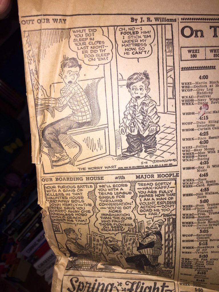 APPLESToNEPiX's tweet photo. <#Newspapers<🌕>#WW2>
#comicstrips from the #1940s:
#WashTubbs
#RedRyder
#AlleyOop
#VicFlint
#OutOurWay
#Carnival
<O> https://t.co/iMQ7vCWTbA