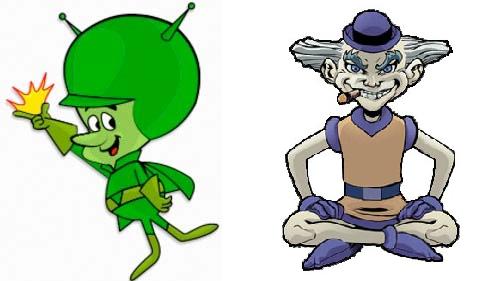 Cashout1987's tweet photo. @ZoWilliams @Freezluvcomedy @DarleneOGOrtiz freez look like a light skin evil gazoo @thecoreyholcomb #frezz&zo https://t.co/6omuMegORN