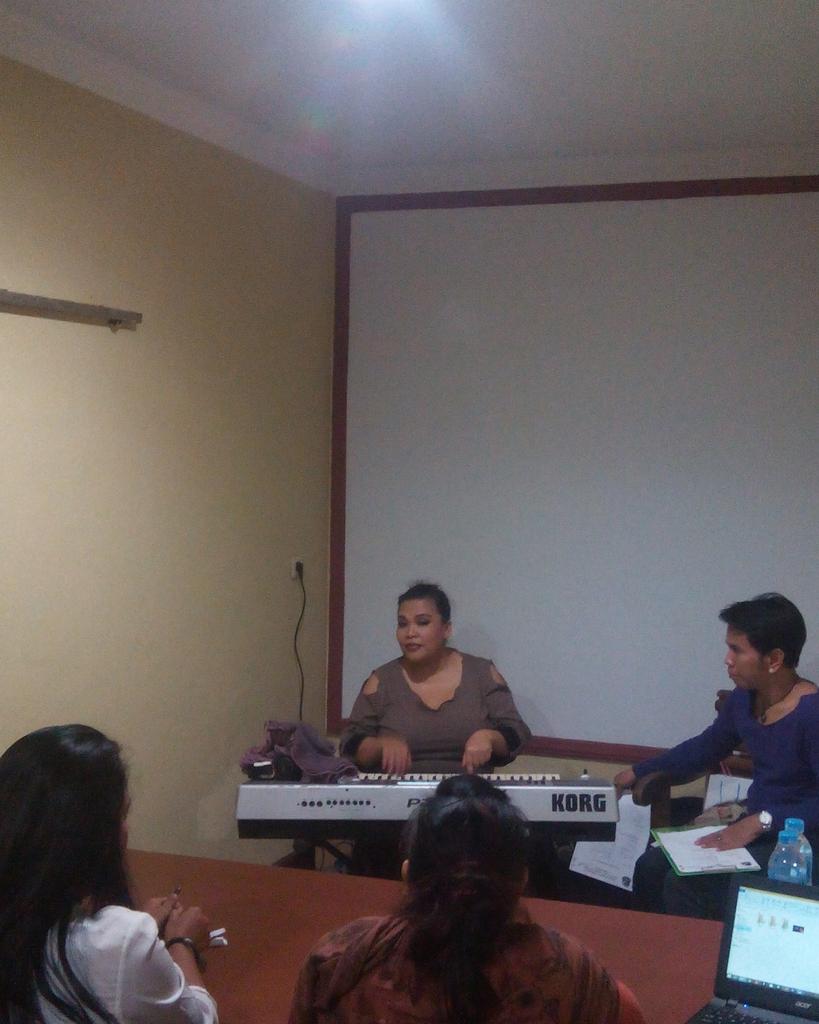 Yg udah di-choaching sama mba Bertha semalam, Siapkan mental &amp; lagunya. Good luck 😊

#purwakartaoperahouse