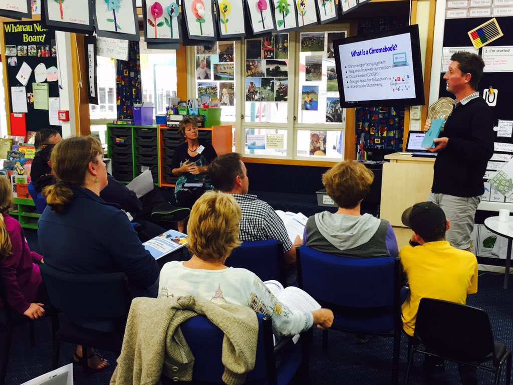 MahoraSchool's tweet photo. Information evening for BYOD underway. Fantastic to have our whānau in to discuss this opportunity. #BYOD #edchatnz https://t.co/YId4duZbco