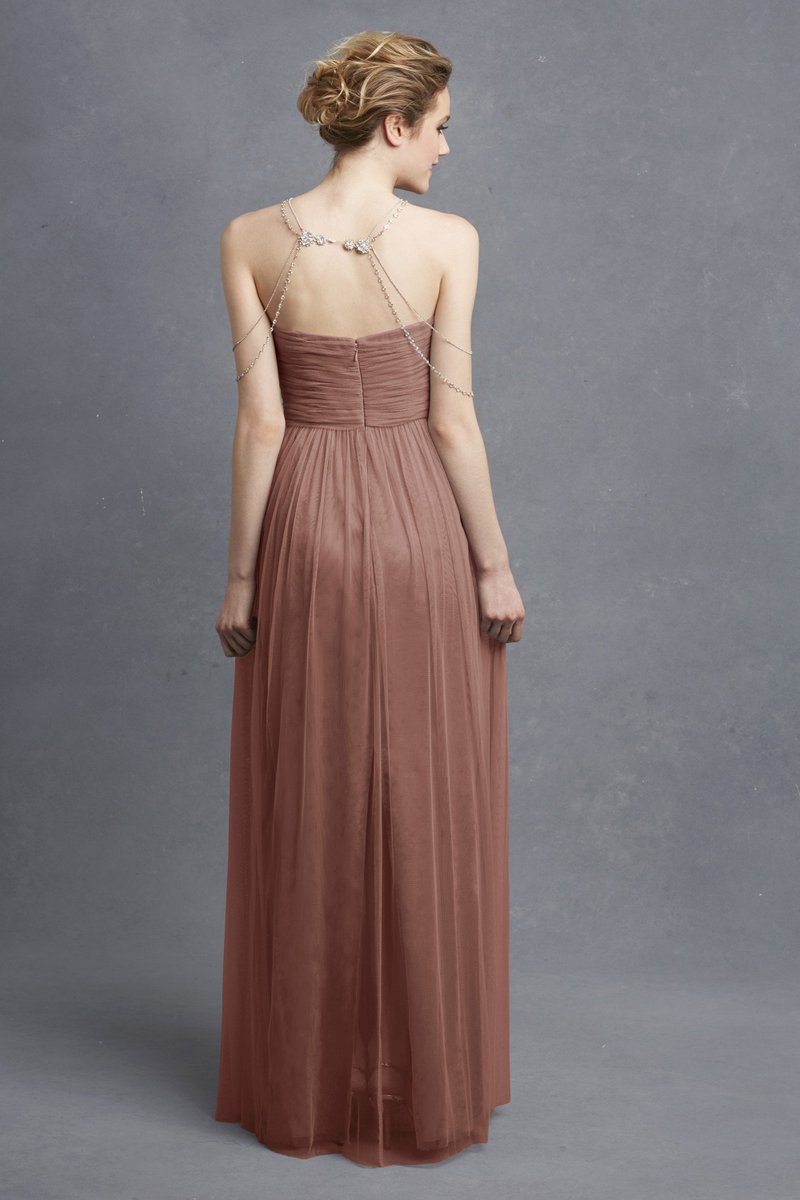浅原 ブライズメイド ドレス専門店エクラ代表 チュール生地の秋冬新作ロングドレス アースカラーのシンプルなエンパイアドレスはご結婚式の二次会用ドレスにも T Co Gpwdu43dhu ヴィンテージ チュール エンパイア 二次会 ウエディングドレス
