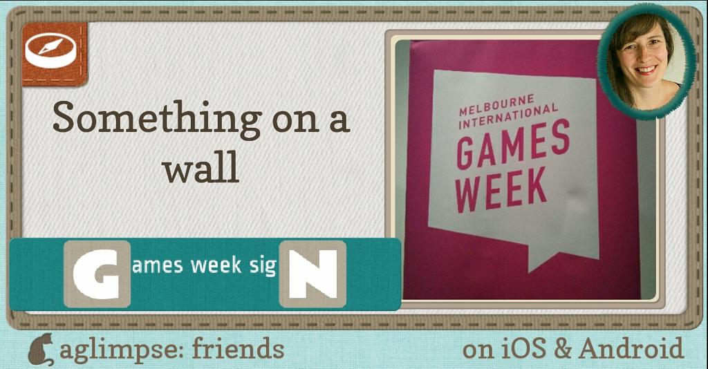 inquisiment's tweet photo. Giving #GCAP15 an extra dimension by continuing to play #aglimpseFriends https://t.co/5XoKp9pVUt https://t.co/P6F3ml3xvd