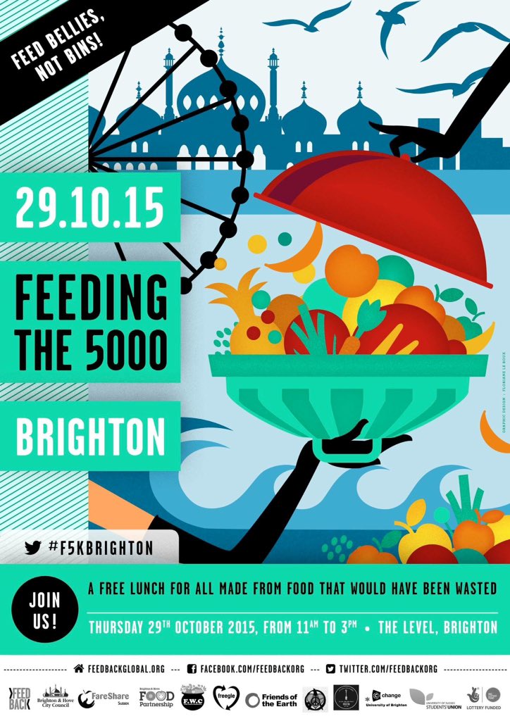 realjunkfoodBri's tweet photo. Just over 24hrs to go! We can't wait! See you all down at the level to #FeedBelliesNotBins #F5KBrighton #Brighton https://t.co/s8txD4EI4z