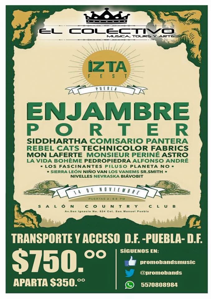 elcolectivocdmx's tweet image. Transporte redondo y acceso general al @IztaFest saliendo del D.F informes x whatsapp al nuevo contacto 5526972444