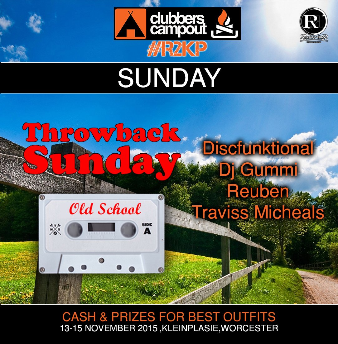 clubberscampout's tweet photo. It's nothing but classic R&B, Hip Hop & House on Sunday 15 November at #R2KP https://t.co/zis9FO49Hj