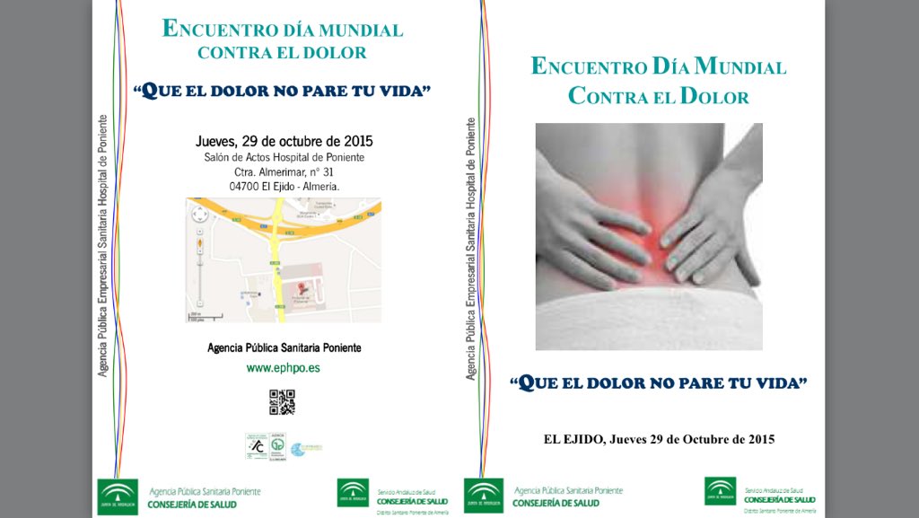 Rhbponiente's tweet photo. Jornada "que el dolor no pare tu vida" H.Poni ¿Difundes? @fjpaca @javisandovalc @consu67 @ConsueloArtero @dponiente https://t.co/h5DVl8FMN8