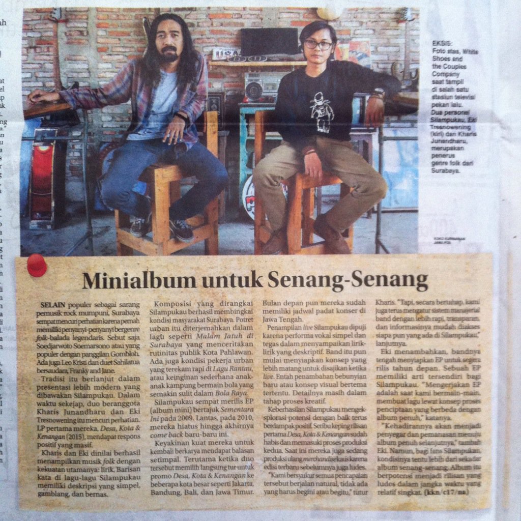 #silampukau di koran Jawa Pos hari ini #DosaKotaKenangan