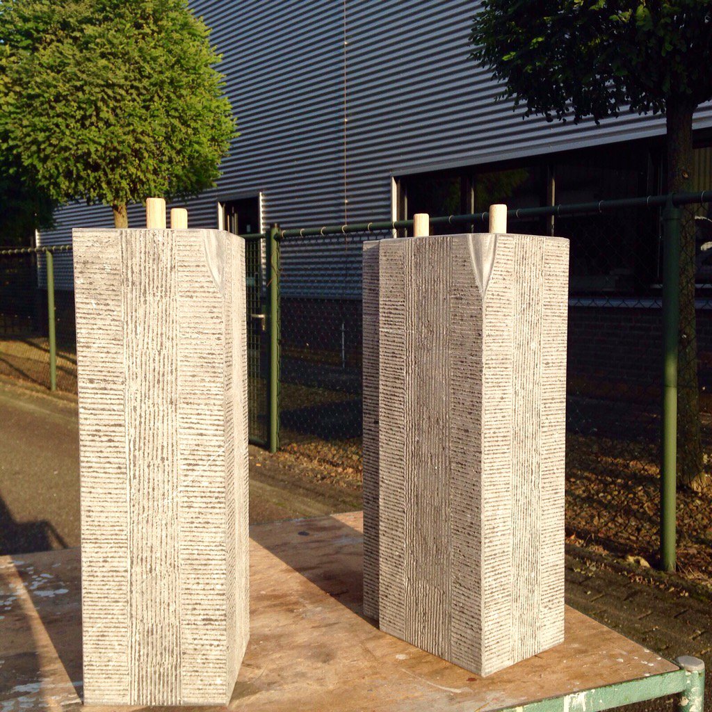 I love my job #speciale #produkten #belgisch #hardsteen #gefrijnde #neuten #maatwerk van wel 40 cm hoog