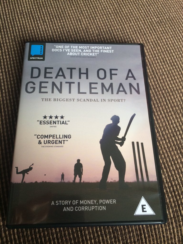 @tracey_crouch wanna borrow my copy of @DOAGfilm a brilliant watch & hugely important issues raised! #changecricket