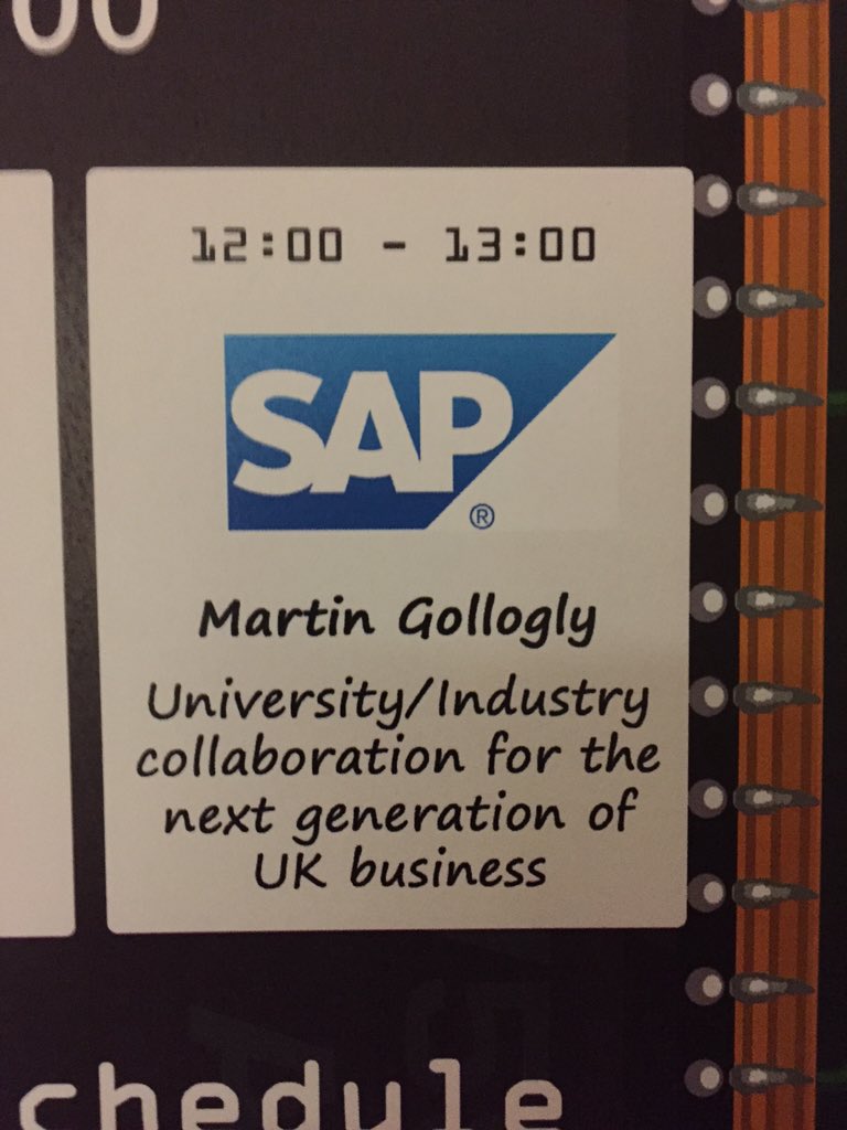 StaffsComputing's tweet photo. Martin Gollogly from SAP talking about University/Industry collaboration #DigiTech2015 @StaffsUni @careersatstaffs https://t.co/jkbaZYVYev