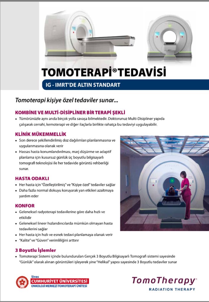 ErcehanGungor's tweet photo. Tomoterapi Tedavisi ile ilgili bilmek istedikleriniz. #TomoTerapi #TomoTherapy® https://t.co/I0du2xxPfn https://t.co/sE5XMTMbze