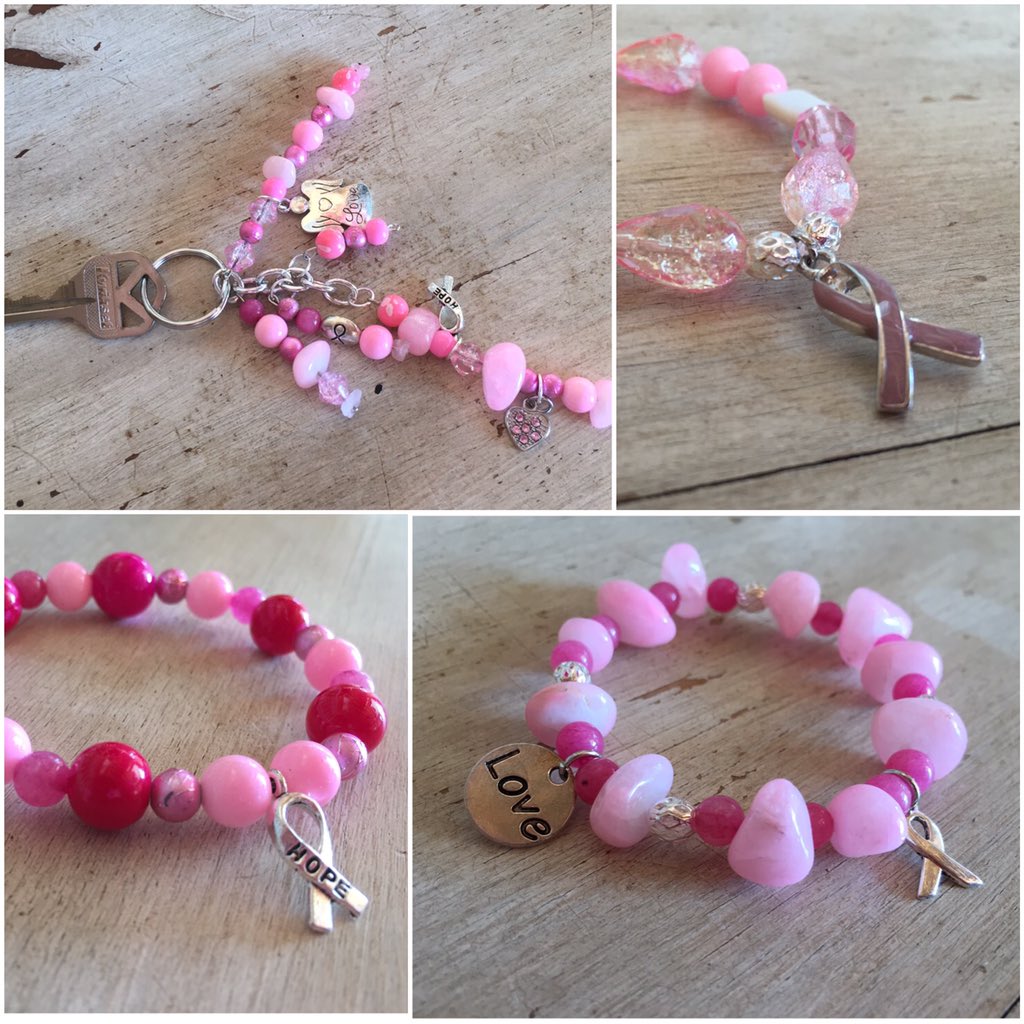 BEad_Aware's tweet photo. If you buy a breast cancer awareness bracelet or keychain this month part of the proceeds go to Fighting Pretty! https://t.co/QH8F0UJrRz