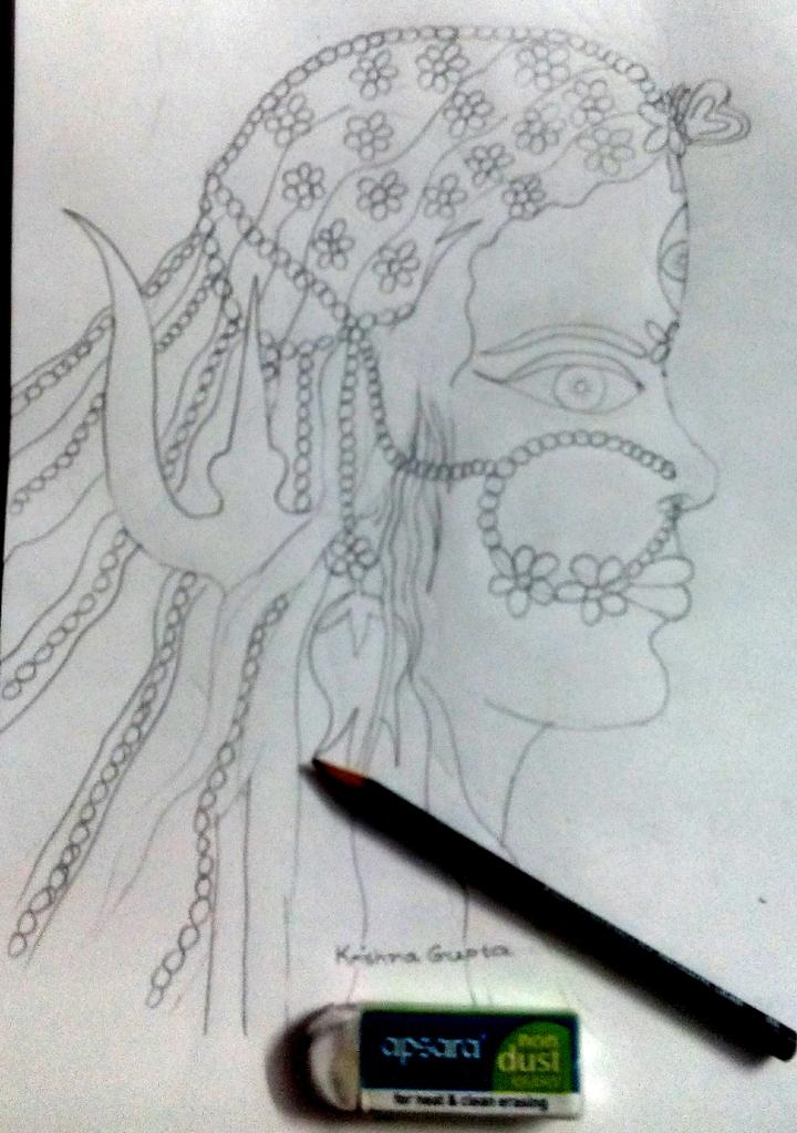 freebirdkrishna's tweet photo. Within 10 mins. Will colour it later
#TwitterArt #twitterartist #goddessdurga #instantwork #ownimagination https://t.co/FMik2D3t1h