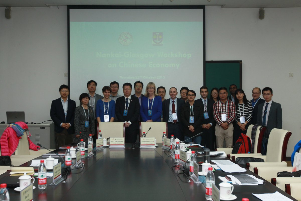 DingSai's tweet photo. The Nankai-Glasgow workshop on the Chinese Economy held in Nankai University, China https://t.co/ogM5853fOv