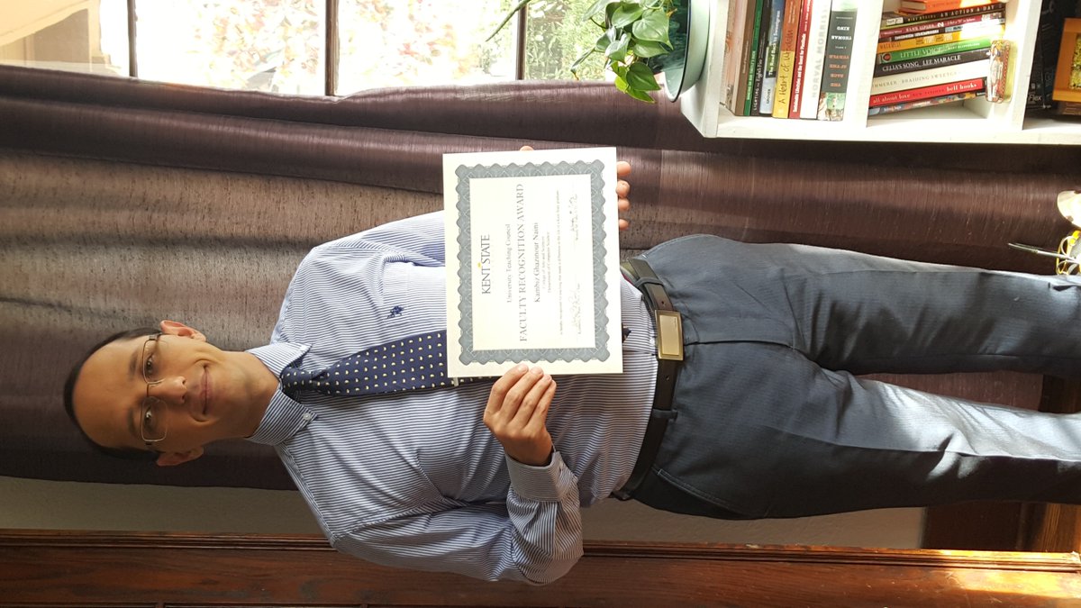 KSU_CSDept's tweet photo. Congratulations Dr. Ghazinour on receiving a Faculty Recognition Award!! https://t.co/7pH35sBhMC
