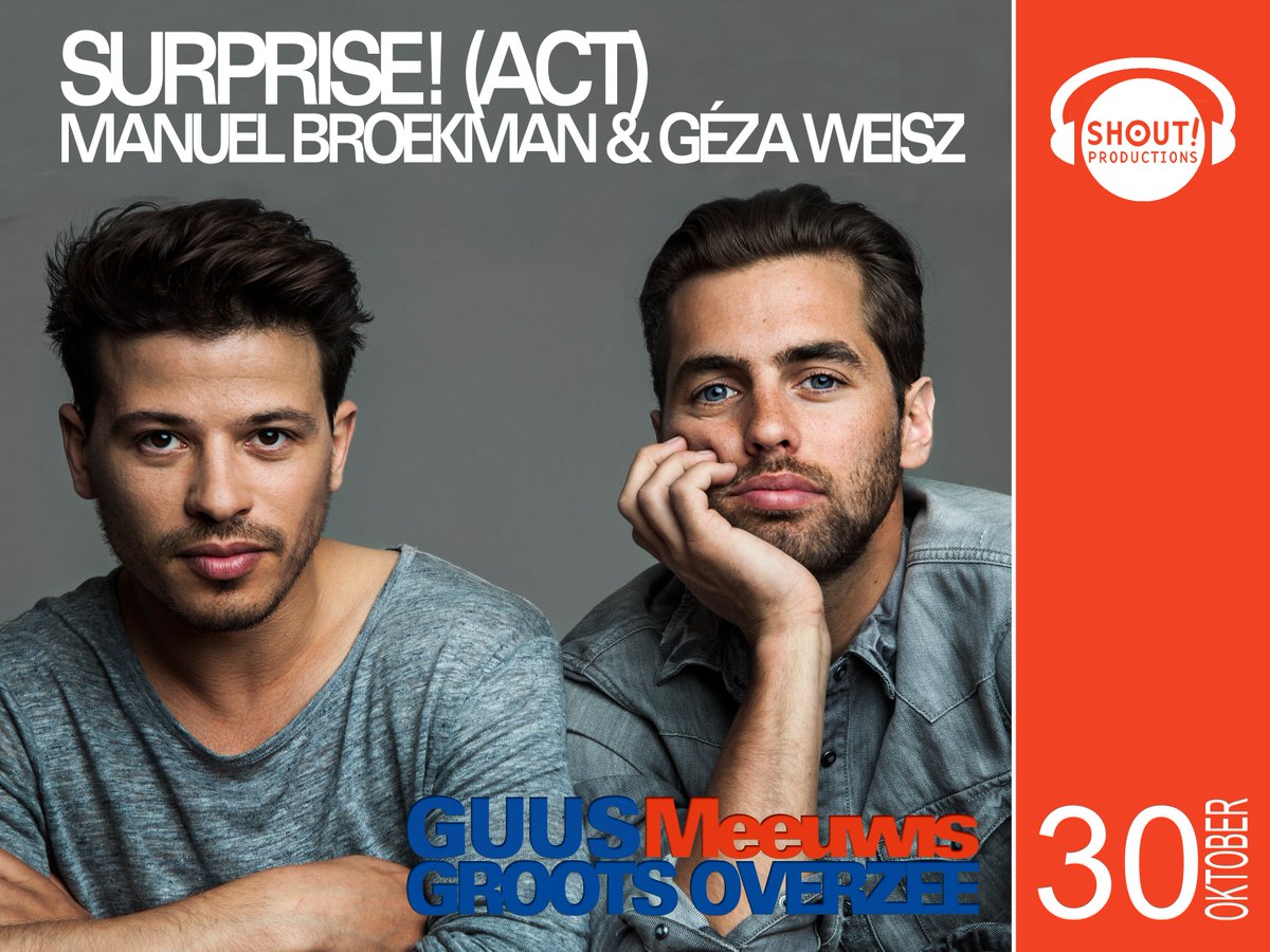 ShoutCuracao's tweet photo. Zojuist bekend gemaakt! Het DJ duo Manuel Broekman&amp;Geza Weisz zullen als surprise optreden tijdens Groots Overzee!! https://t.co/vtc57o4kxH