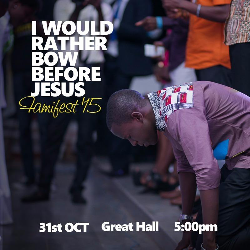 seemagadams's tweet photo. I would rather bow before JeSuS #famifest 15 #ccfknust https://t.co/JKyeanulHa