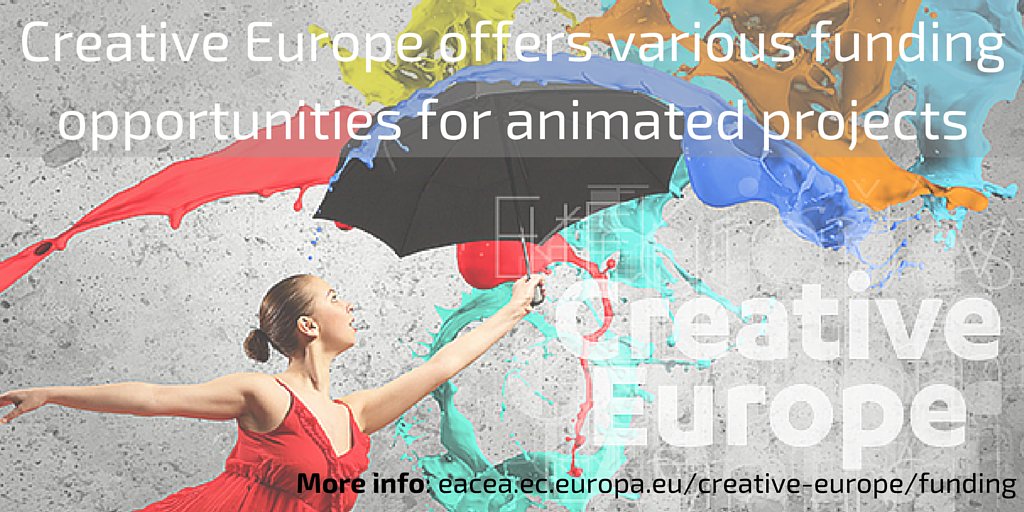 #CreativeEurope offers funding opportunities for animation eacea.ec.europa.eu/creative-europ… #InternationalAnimationDay