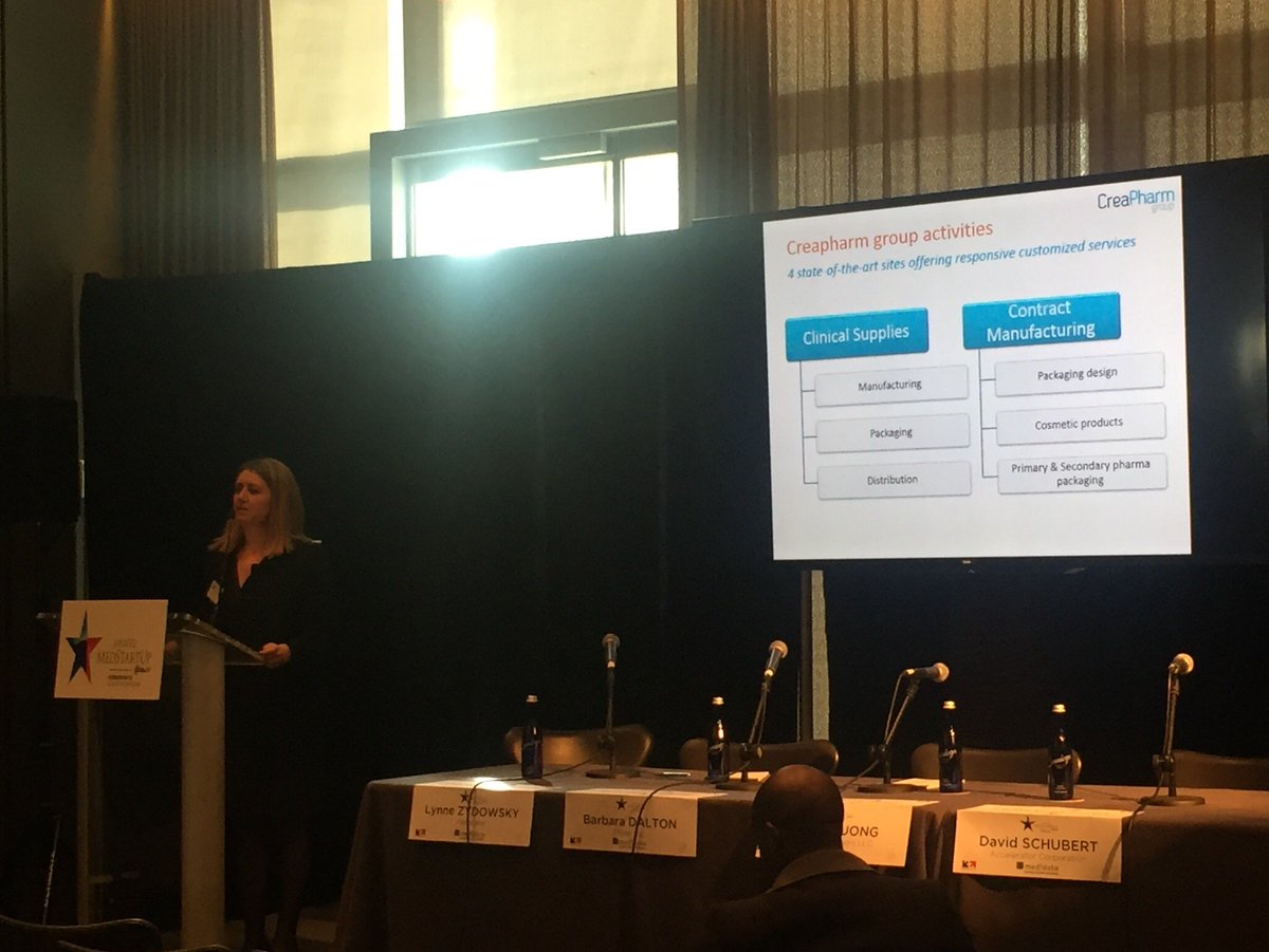 Creapharm's tweet photo. CreaPharm group's presentation by our BD Director, Carla Da Costa! #MedStartUp  @BF_sante https://t.co/3j4ZN66E6l