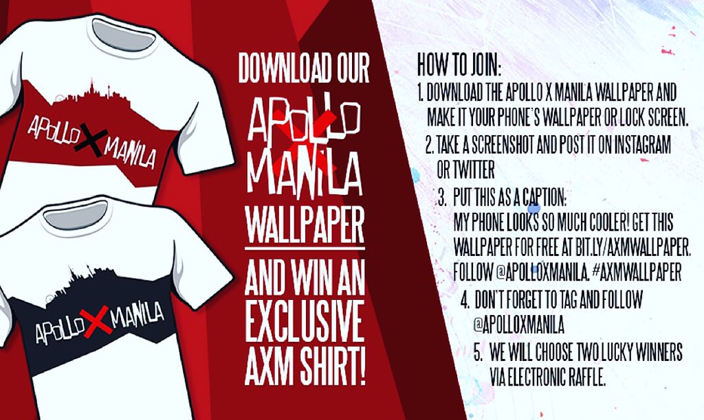 NeverlandManila's tweet photo. Here's a chance for you to score an exclusive AXM shirt! 

Download AxM wallpaper here: https://t.co/V4zbLceREW https://t.co/XqNQAcYs2C