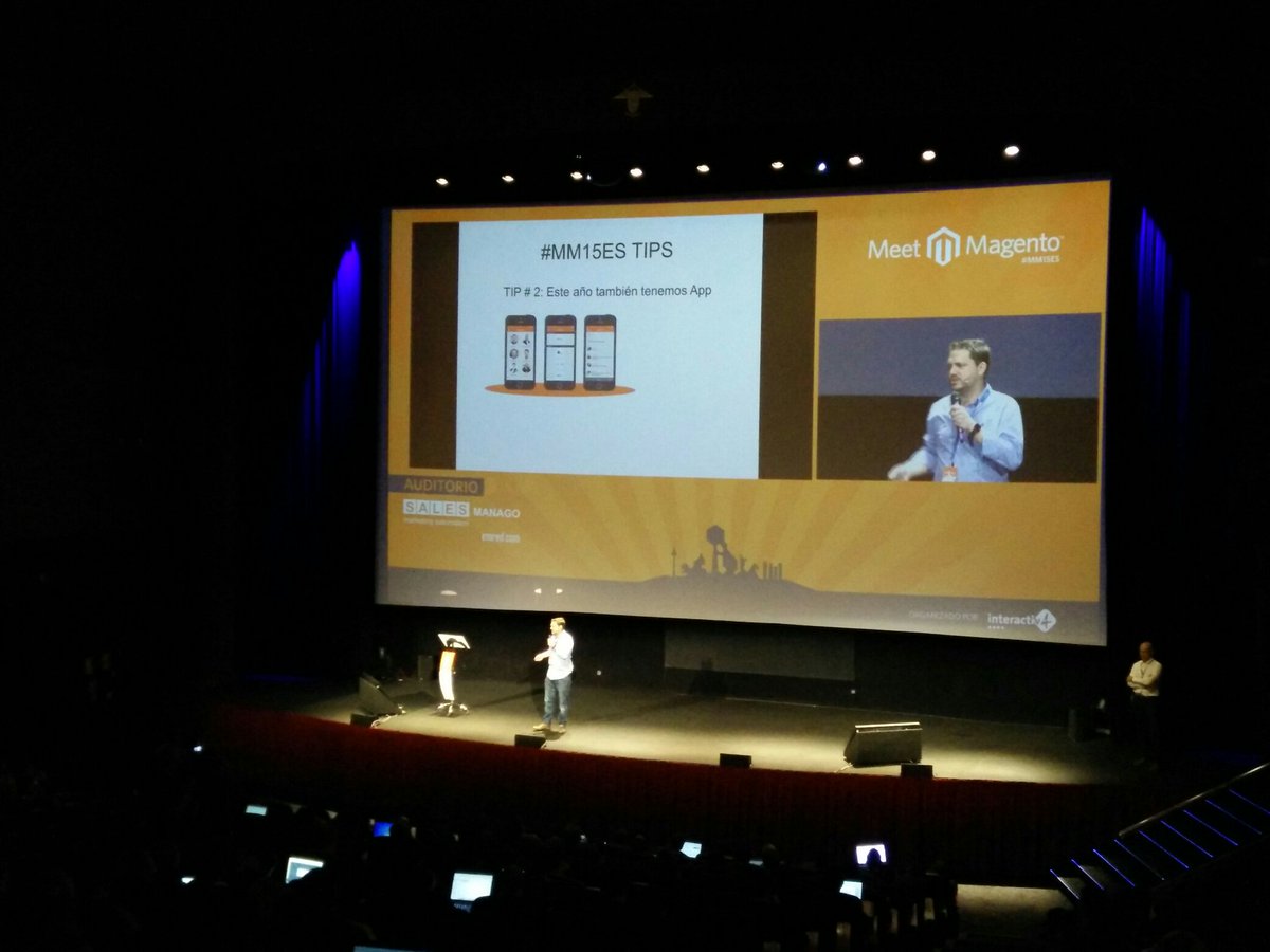 cortijc's tweet photo. El mayor Meet Magento de todo el mundo se hace en España gracias a @interactiv4 #MM15ES https://t.co/LMC7JwboQf