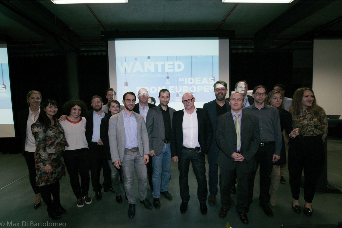Sme2015Lu's tweet photo. Congratulations to Oswald Schröder, Luxembourg's candidate for @ideasfromeurope Thanks to our candidates ! https://t.co/S2HUwOTKJD