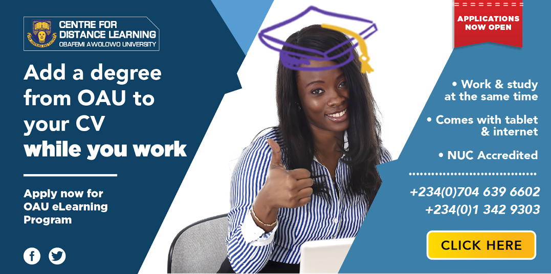 legitngnews's tweet photo. Applications Are Now Open For OAU eLearning Programme #OAUeLearning https://t.co/ugMbkZum4a https://t.co/aDLl07etrk