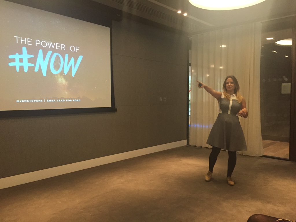 jkimmerich's tweet photo. @JenStevens from Twitter talking about the power of now at the #FordDigitalAcademy https://t.co/NexVmN6Dw0