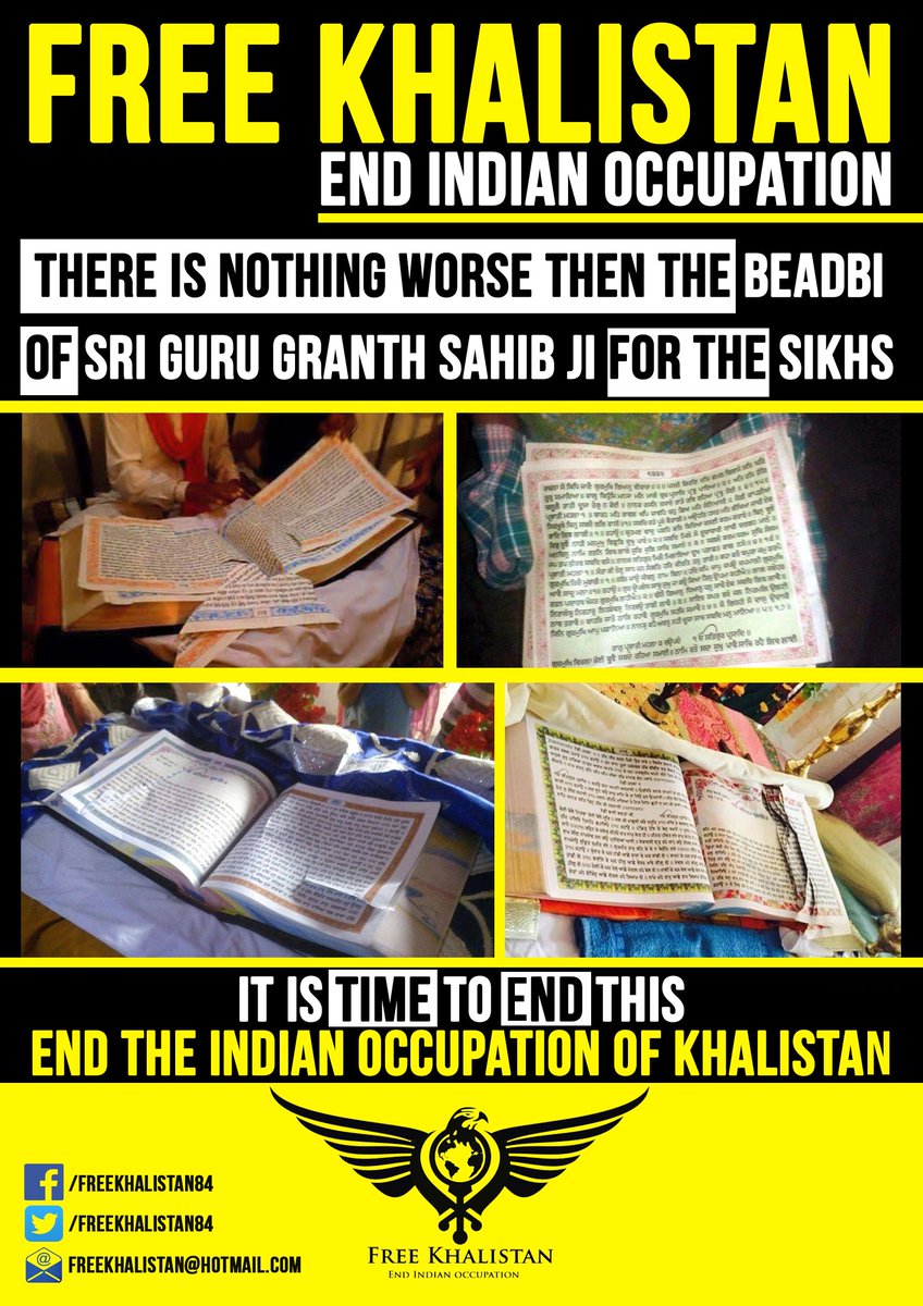 FreeKhalistan84's tweet photo. #FreeKhalistan
#EndIndianOccupation https://t.co/mlUuw41TDk