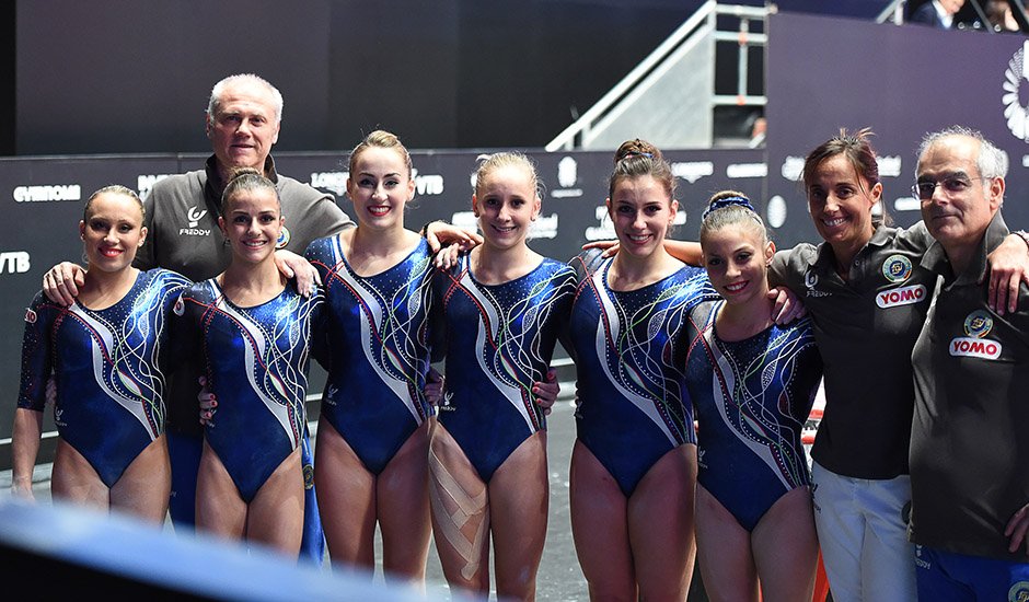 Coninews's tweet photo. L'Italdonne termina al 7° posto la finale a squadre dei Mondiali #ginnastica #Glasgow2015 https://t.co/6Y6NIwlSsq https://t.co/OCIkkfuHBD