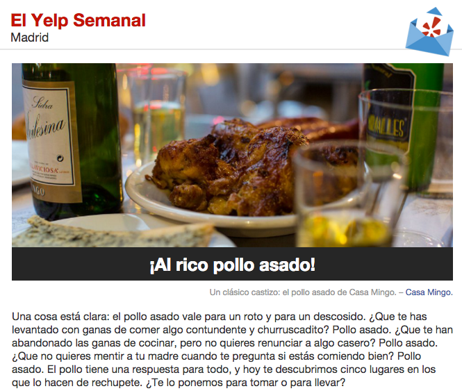 ¡Qué caloraco, eh! 😅Venimos asados con un #YelpSemanal ¡que hará que te chupes los dedos! bit.ly/1KEOb5L