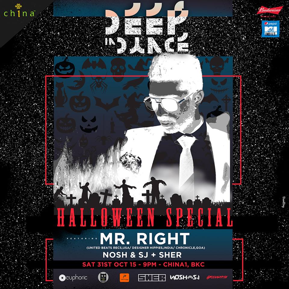 pepsimtvindies's tweet image. #DeepInDAnce is here once again but with a #Halloween Bang with #MrRight only at @China1_Restro. #SpookTacular night