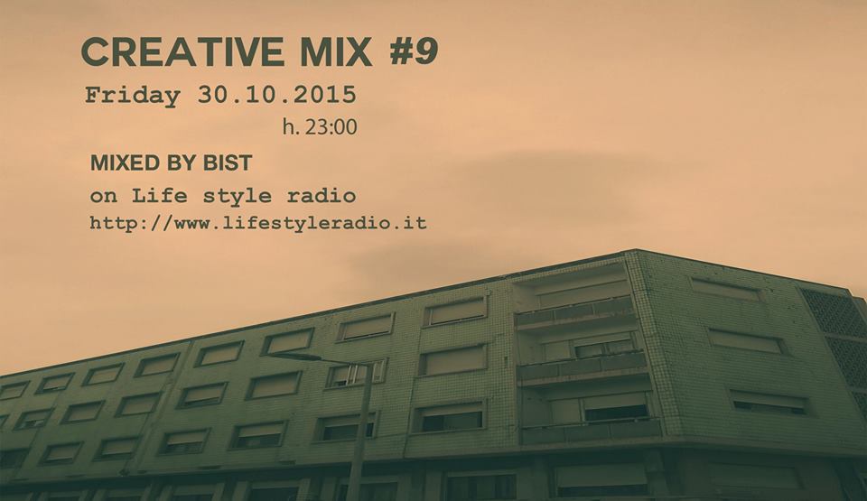 Noisybeatlabel's tweet photo. Friday 30.10.2015 h.23 Creative Mix 9 on Life Style Radio Mixed by Bist 
https://t.co/8lH9ibeKbi #mix #podcast #dj https://t.co/r39TUyhBZF