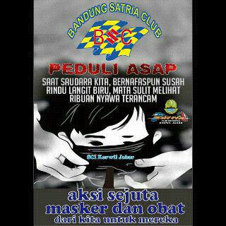 Kami peduli korban asap, penggalangan dana akan di mulai besok sore di stopan taman dago mohon ijin cc <a href="/ridwankamil/">Ridwan Kamil</a>
