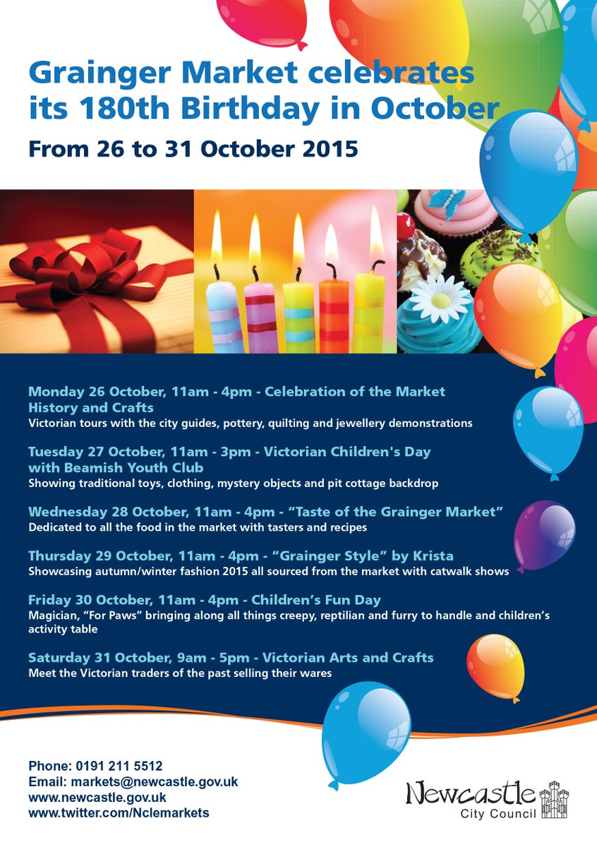 So excited for tonight's #Grainger180 Party... Lots of great events on this week to celebrate <a href="/welovencl/">I Love Newcastle</a> <a href="/Nclmarkets/">Newcastle CC Markets</a>