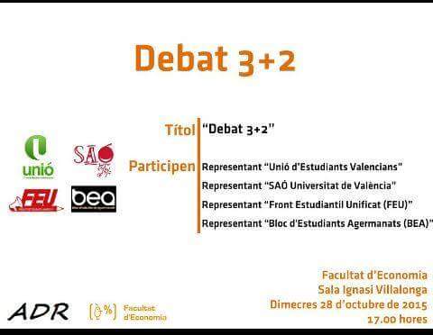 Recorda: Hui a les 17h podràs escoltar què opinen les teues representants sobre el 3+2. No faltes!