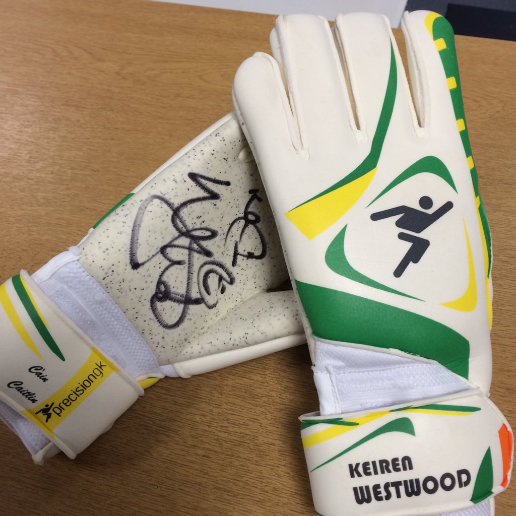 We are giving away a signed pair of <a href="/swfc/">Sheffield Wednesday</a> Keiren Westwood gloves. To win, simply follow <a href="/PrecisionGk/">Precision GK & Training</a> and retweet!