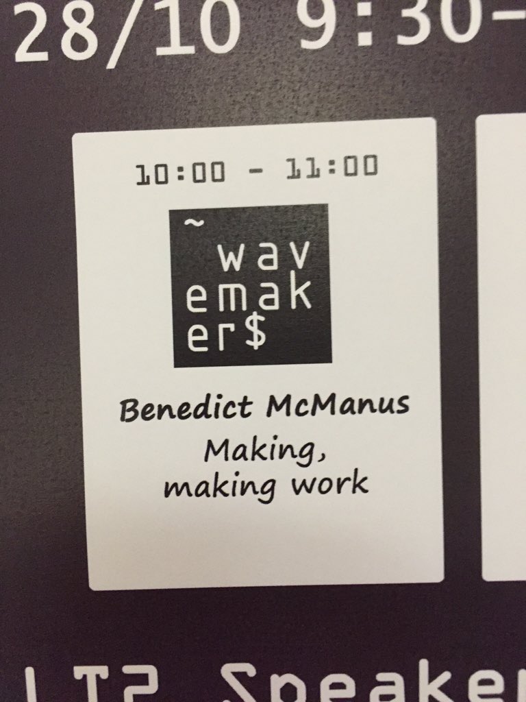 StaffsComputing's tweet photo. Ben McManus from Wakemaker @Ben_McManus @StaffsUni @careersatstaffs #DigiTech2015 https://t.co/STgvcguOPv