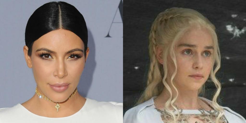 ELLEmagazine's tweet photo. .@KimKardashian had a MAJOR @GameOfThrones style moment last night: https://t.co/FIk9MWeBBY https://t.co/Oz3mpzZYWY