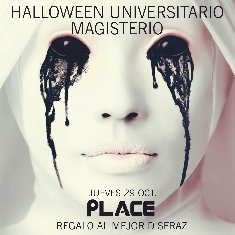 ¿Estás preparado para #Halloween? Mañana fiesta de Halloween Magisterio en Place #Teruel con regalo al mejor disfraz
