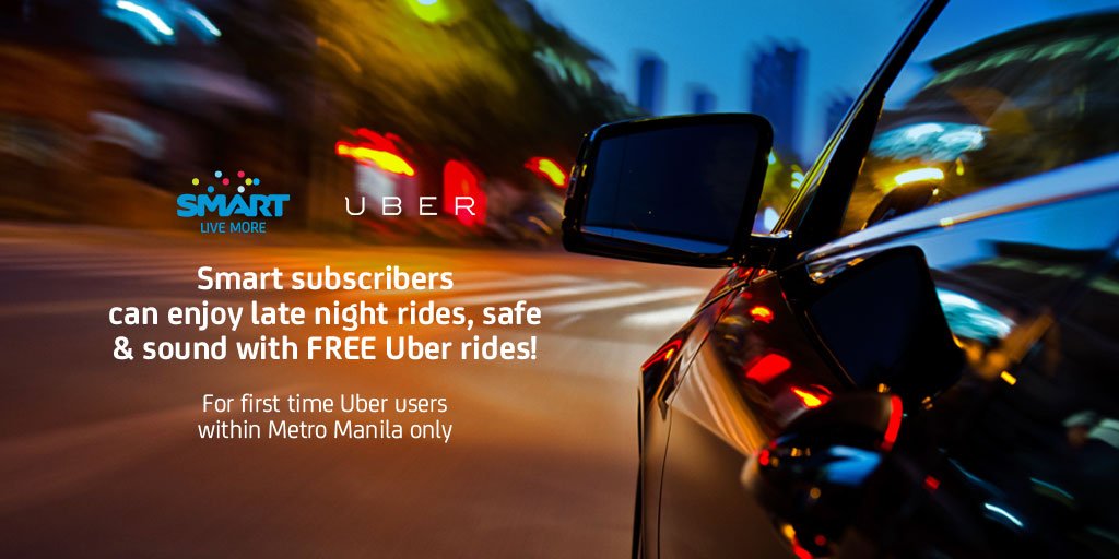 LiveSmart's tweet photo. Experience a safe late night commute with #SmartUber! Get 2 FREE Uber rides at https://t.co/mNyEJsfJv3. https://t.co/86ziABNjBB