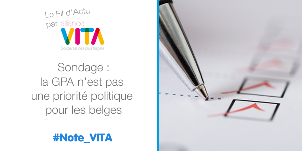 allianceVITA's tweet photo. #Note_VITA 
Sondage: "La #GPA n’est pas une priorité politique pour les belges"
>> https://t.co/yCVJwm9hZ9 https://t.co/qfLtvkx6YF