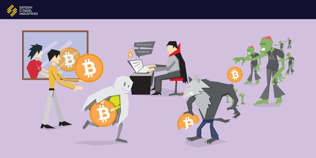 SCI_Ventures's tweet photo. Dont let the monsters of the bitcoin world scare you- here are 5 examples &amp; how to fight em! https://t.co/7UHJAzGI61 https://t.co/TIzRyXRNNB