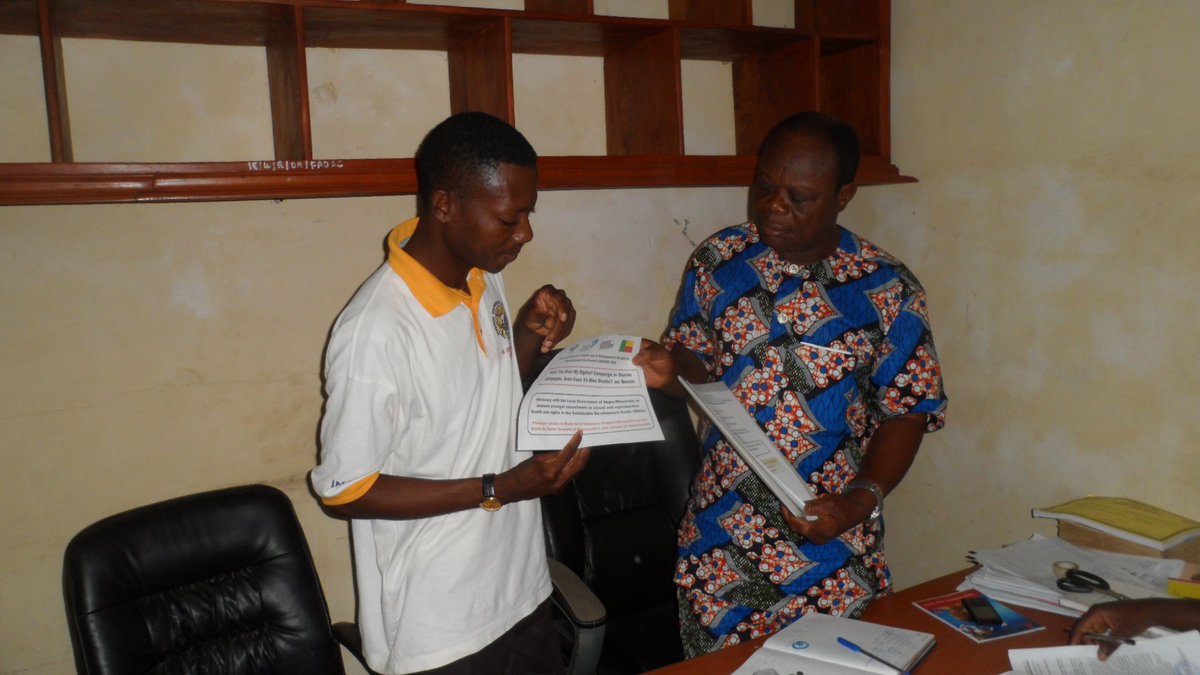 craddes's tweet photo. Advocacy with the Local Government of Akpro-Missérété to demand stronger commitment to SRHR in the SDGs  #5Pledges https://t.co/OsQq04gbRP